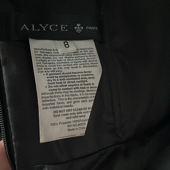 Alyce Paris Black Strapless A-line Dress 🖤 - Picture 8 of 9